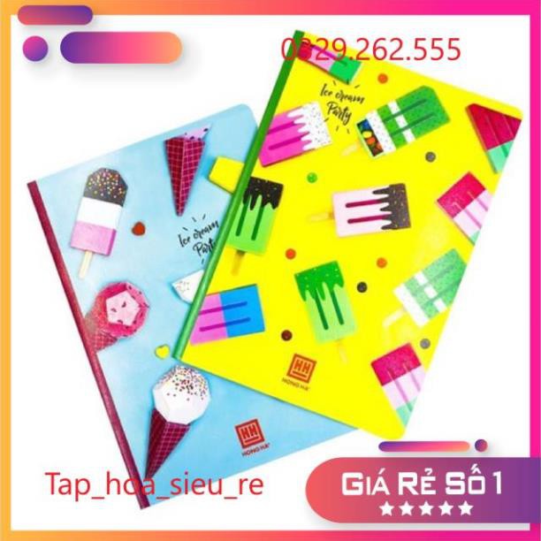 (Rẻ Vô địch) Set 10 Vở kẻ ngang Hồng Hà 72tr mẫu mới kem, 4 mùa