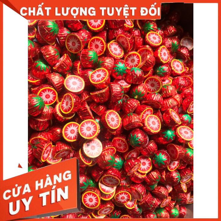 FREESHIP Kẹo Socola Dâu Tây VIETFOOD Gói 1KG