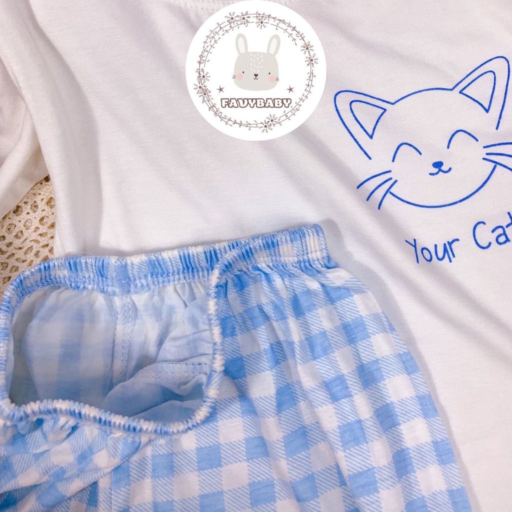 Bộ Dài Tay MINKY MOM Chính Hãng Bé Trai Bé Gái Quần Alibaba sọc Caro Đơn Sắc Bé 0 1 2 3 4 5 Tuổi - Favybaby