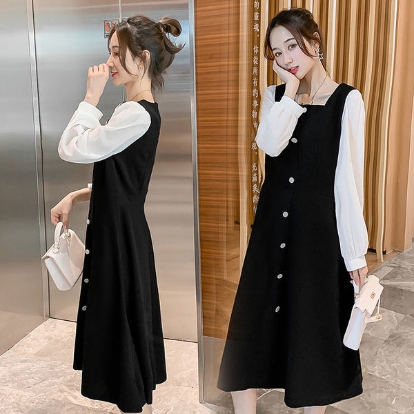 Đầm Dài Tay Phong Cách Mới Mẻ Thời Trang Xuân Thu Cho Nữ