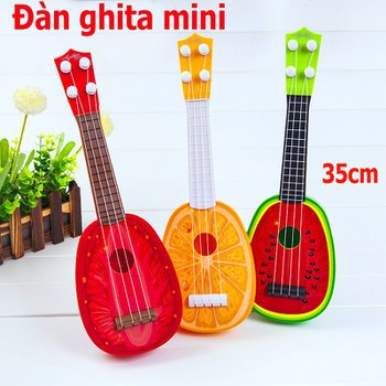 Đàn guitar mini hình trái cây cho bé, đàn ghi ta cho trẻ em, được làm bằng nhựa