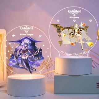 Đèn led in hình Thegioipuzzle Genshin Impact Họa tiết anime Ganyu