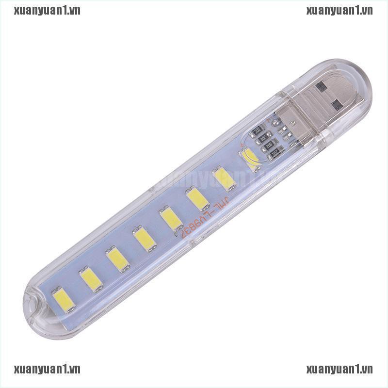 [XUANYUAN1] Nguồn Di Động Mini 5V 8 LED USB Dành Cho Máy Tính