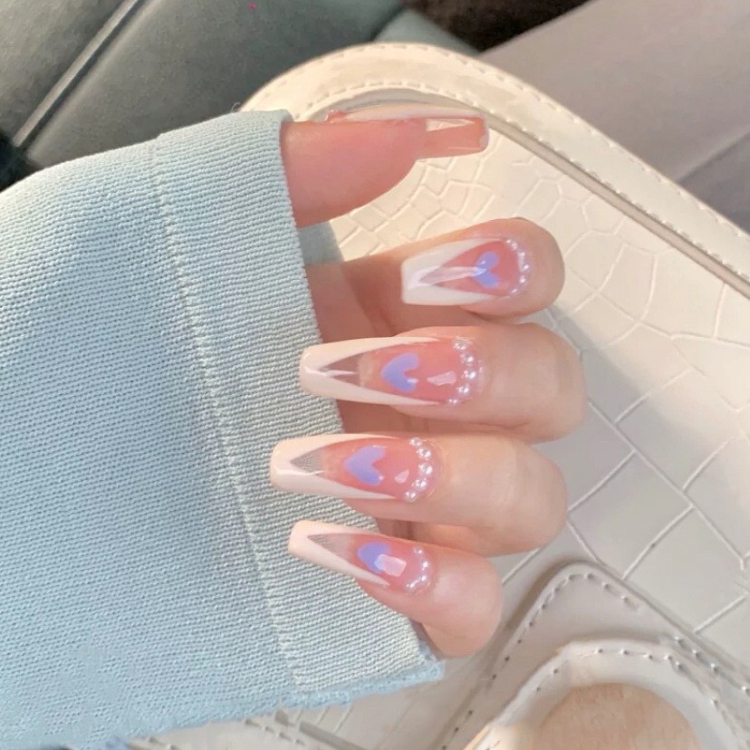 24 Móng Tay Giả Bằng Silicone Trang Trí Nghệ Thuật