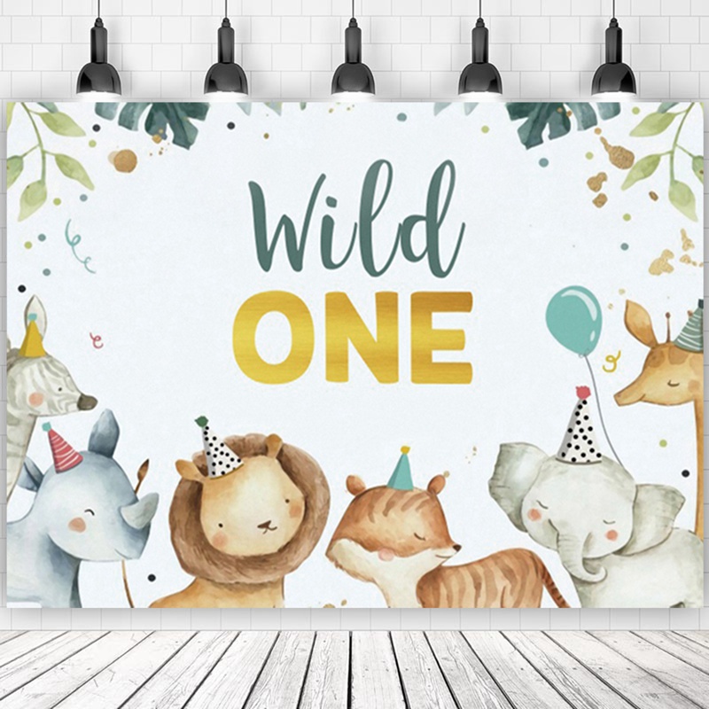 Phông Nền Trang Trí Sinh Nhật Chủ Đề Rừng Rậm 1st