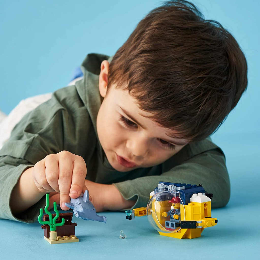 LEGO CITY CHÍNH HÃNG - TÀU NGẦM MINI TRUY TÌM KHO BÁU - MÃ SP 60263