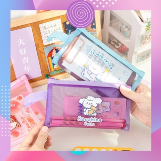 Bóp đựng bút loại lưới, túi lưu trữ đồ dùng học tập học sinh