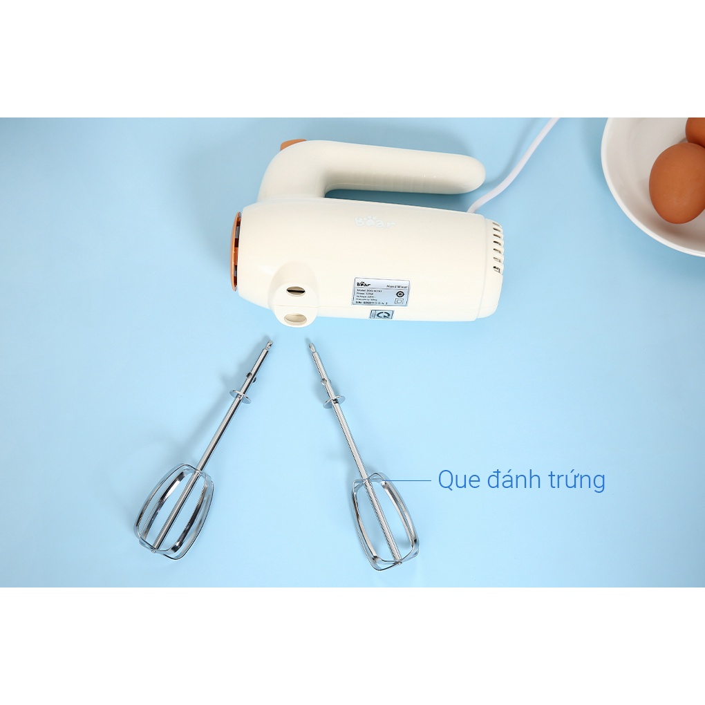 Máy đánh trứng cầm tay Bear DDQ-B01K1 - Bản quốc tế - Bảo hành chính hãng 18 tháng