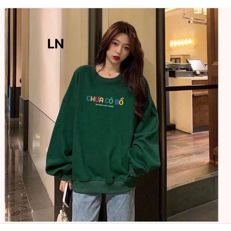 Áo Sweater ĐÃ CÓ BỒ Form Rộng Unisex Tay Bồng Nam Nữ, Áo Sweater Chất Nỉ Hàn Xuất Dư Dày, Màu Siêu Độc Lạ(Kèm Ảnh Thật)