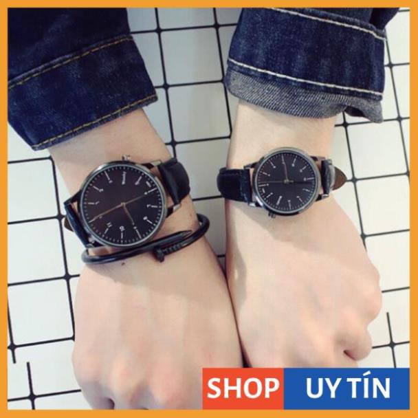 Đồng hồ cặp nam nữ Weesky L6040 dây da 3 màu hot
