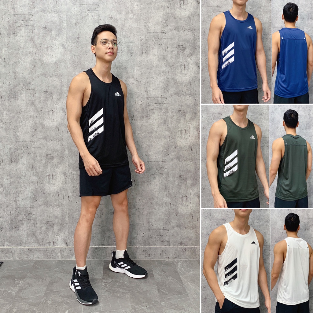 Áo tanktop gym nam cao cấp áo sát nách 3 lỗ thể thao xuất khẩu SNTT