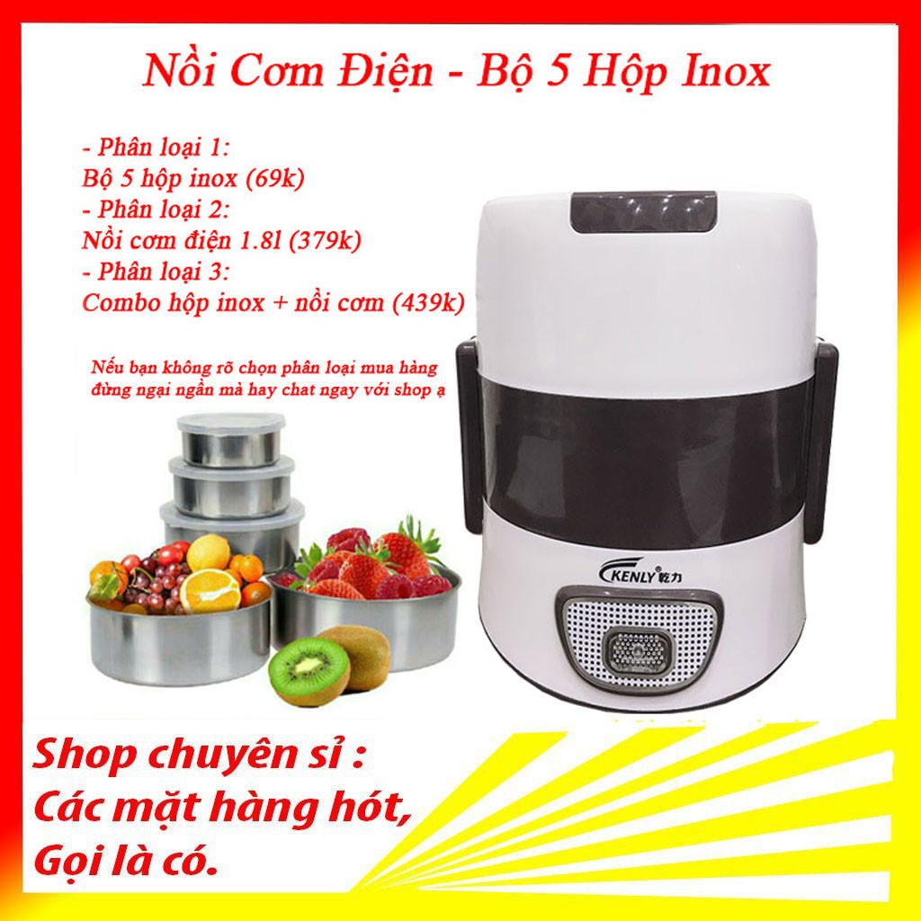 Nồi cơm điện mini đa chức năng 2 tầng nút điện tử - Nồi cơm điện 1.8l