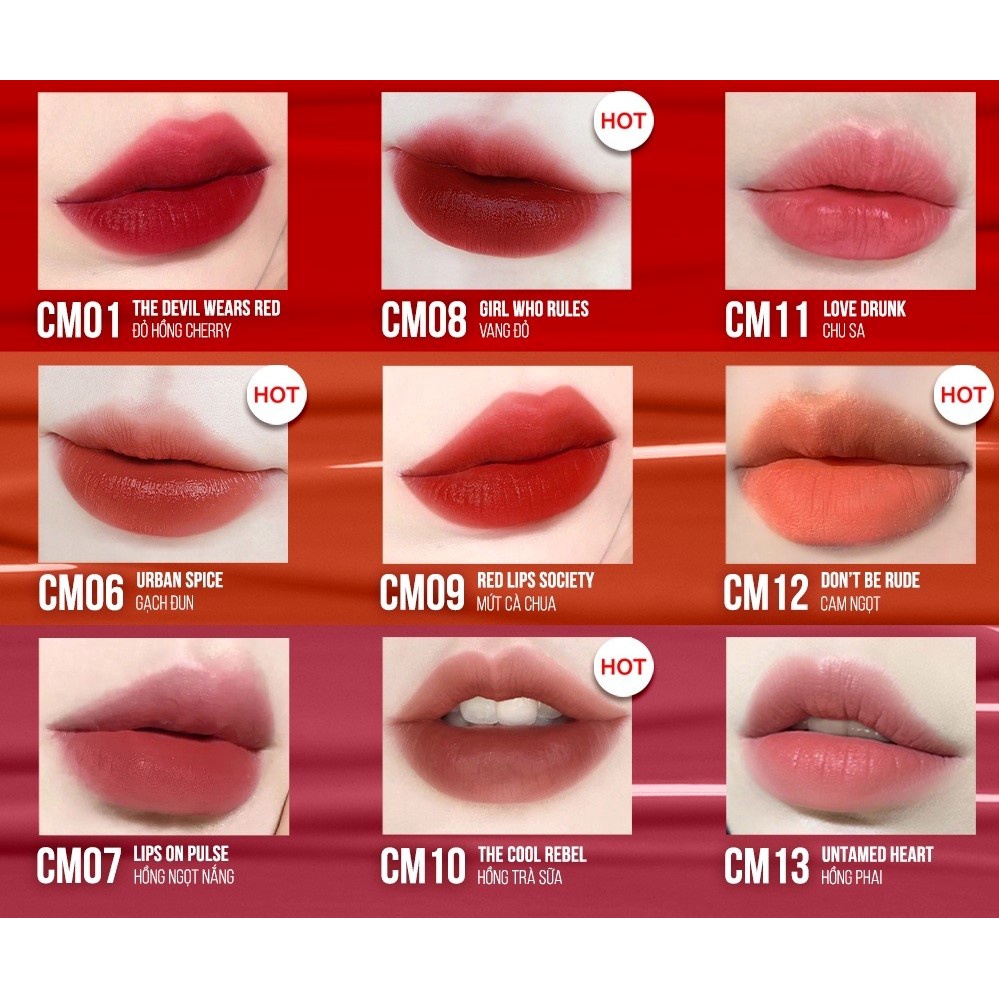 Son Kem Mịn Lì Như Nhung, Tạo Hiệu Ứng Đa Chiều Maybelline New York Cushion Mattes New York 6.4ml