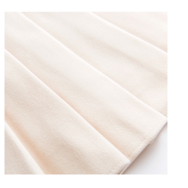 DUNEA Chân Váy Len Đen Lưng Cao Xếp Ly Thiết Kế Trẻ Trung Cho Nữ