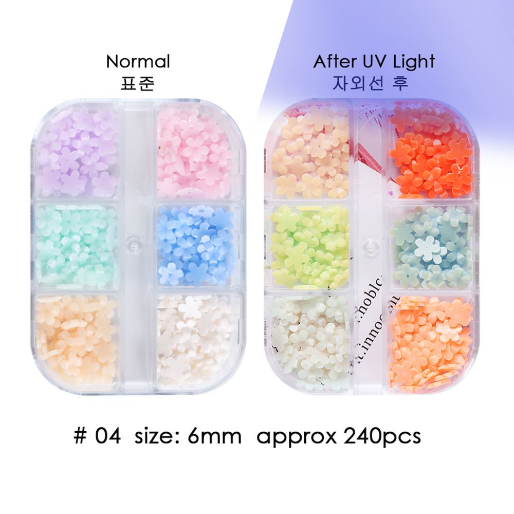 [Hàng mới về] Phụ kiện hạt acrylic màu loang trang trí làm đẹp móng thời trang cho nữ