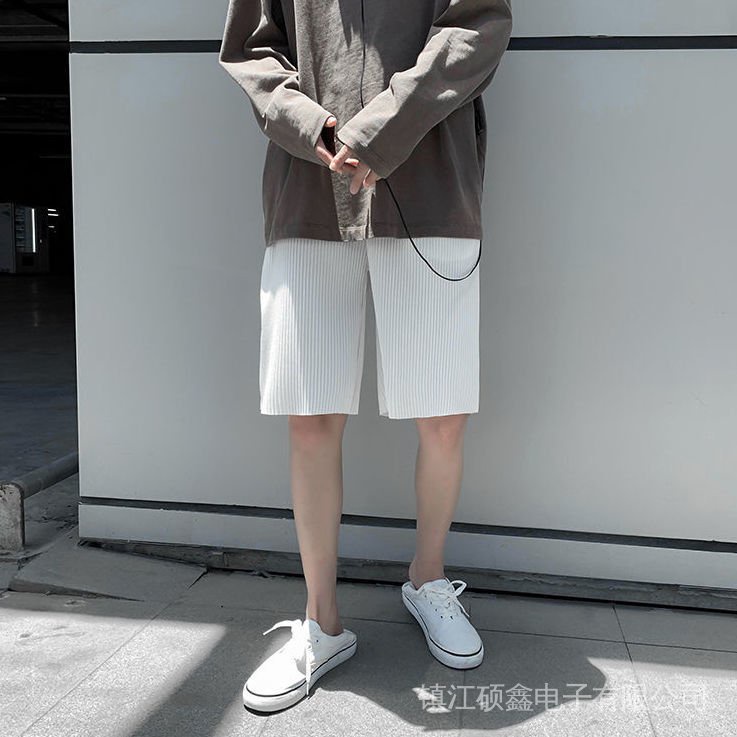 Quần Short Dáng Suông Rộng Xếp Ly Nhanh Khô Thời Trang Xu Hướng Đường Phố