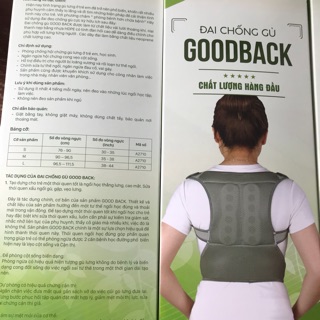 Đai chống gù Goodback