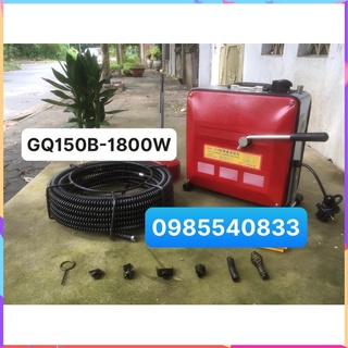 Máy thông tắc bồn cầu lò xo gq150b - công suất lớn 1800w