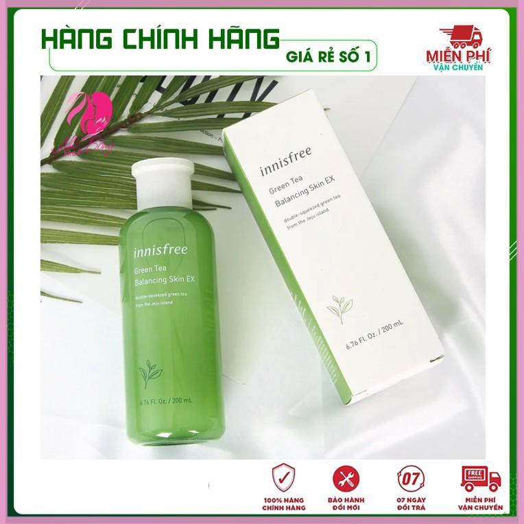 Nước hoa hồng Innisfree Green Tea Balancing Skin 2021, Nước Hoa Hồng Không Chứa Cồn