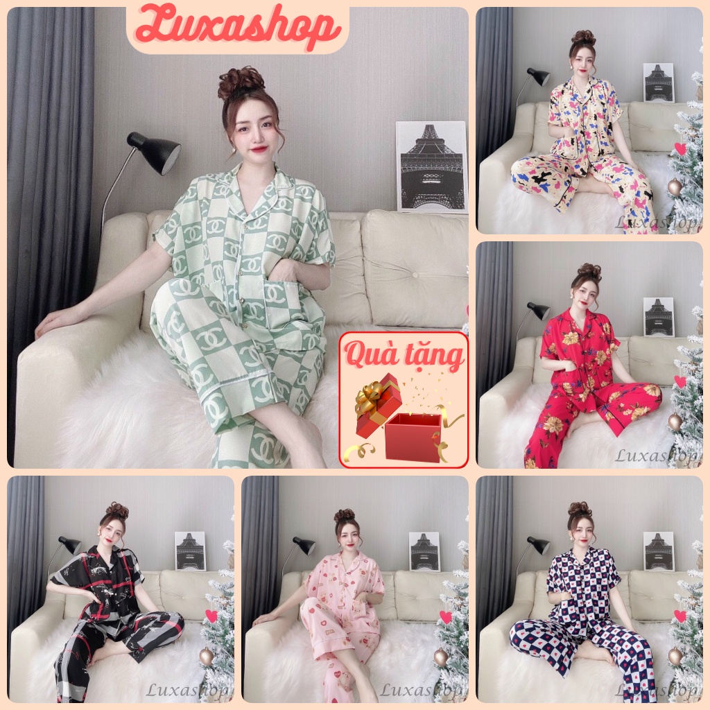 Đồ Ngủ Nữ, Set Bộ Pijama Tay Ngắn Cực Xinh Kiểu Dáng Đẹp Ảnh Chụp Thật Mẫu Mặc Freesize 40<60kg TN15