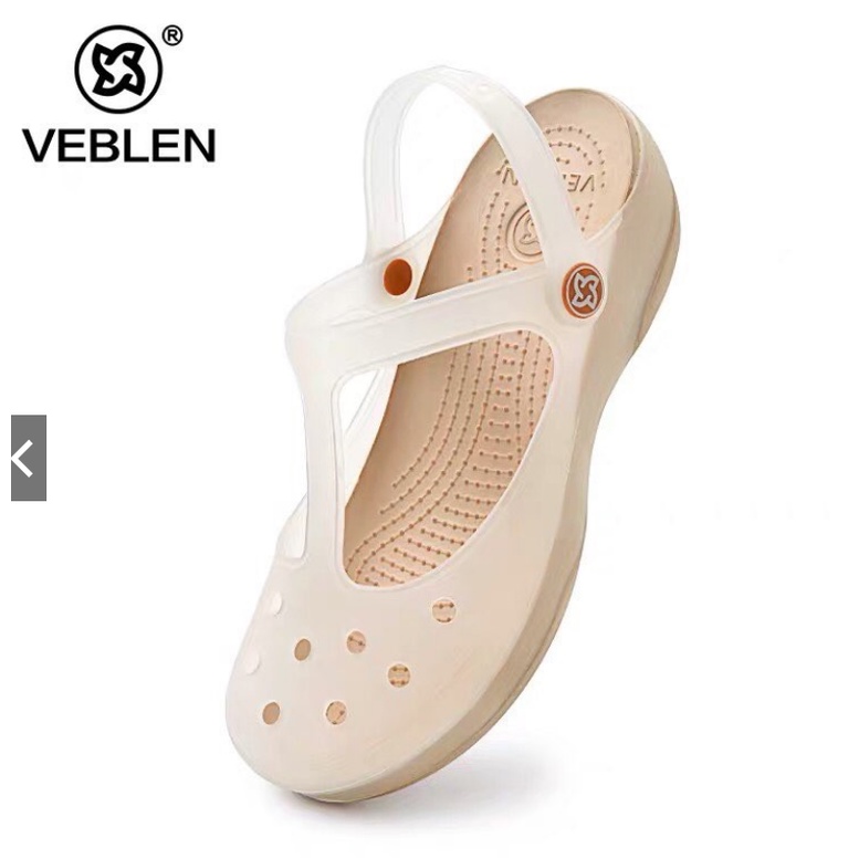 SẴN- Dép VEBLEN quai hậu, dép sandal nữ đế cao. Giày y tế, bệnh viện dành cho bác sĩ, y tá