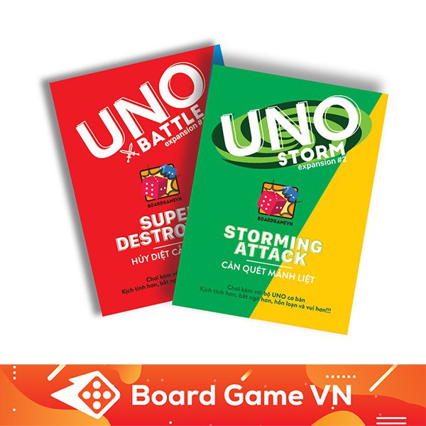 [150k Free ship] Combo Card Game UNO Mở rộng 1+2 - BoardGameVN  Axịn