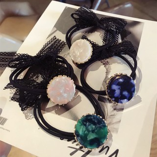 Cột tóc Hàn Quốc handmade mề đay thạch phối nơ màu sắc siêu đẹp C01.20