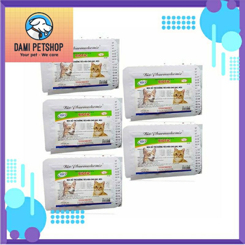 MEN TIÊU HÓA CHO CHÓ MÈO - BIOTIC 5GR