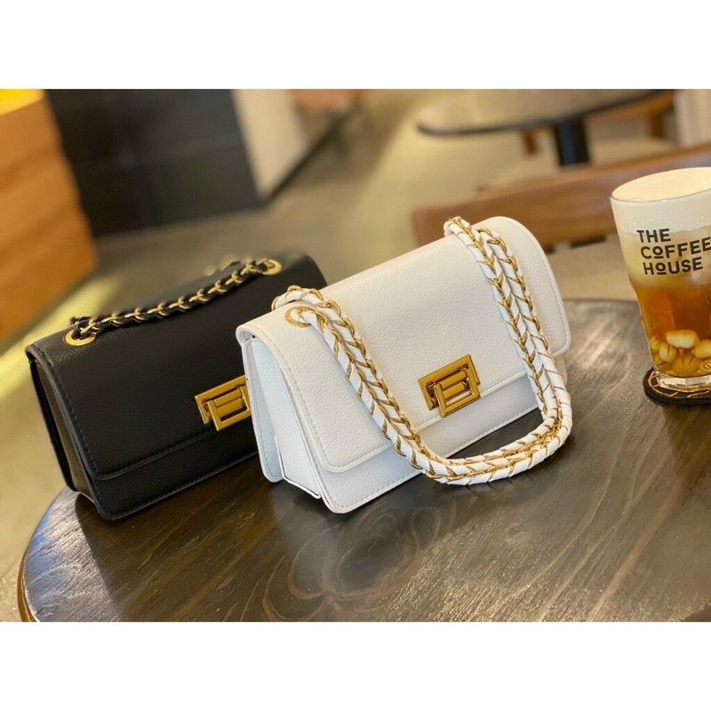 Túi Xách Nữ Đeo Chéo Đeo Vai C.N.K Khoá Gập Mới