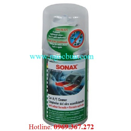 Sonax Car A/C Cleaner 323100– Chất khử mùi làm sạch dàn lạnh ( Điều Hòa ) xe dạng hơi dung tích 100ml