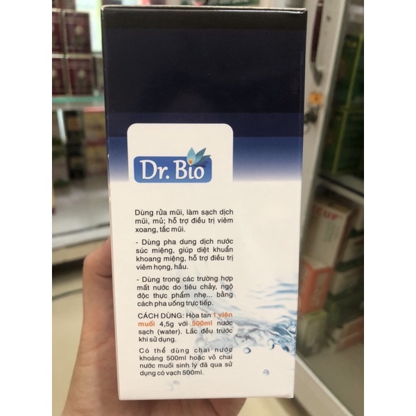 Viên muối sinh lý Dr.Bio súc miệng lọ 50 viên