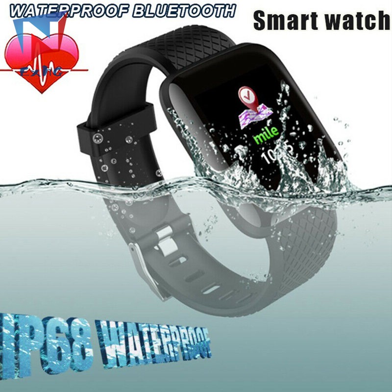 116 Plus Smart Watch Blood Pressure Heart Rate Monitor Waterproof Fitness Tracker Watch Smart Band