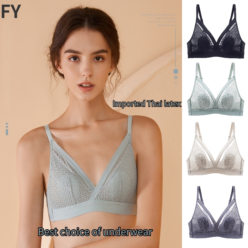 Áo Ngực Không Gọng Thép Siêu Mỏng Phối Ren Gợi Cảm Cho Nữ