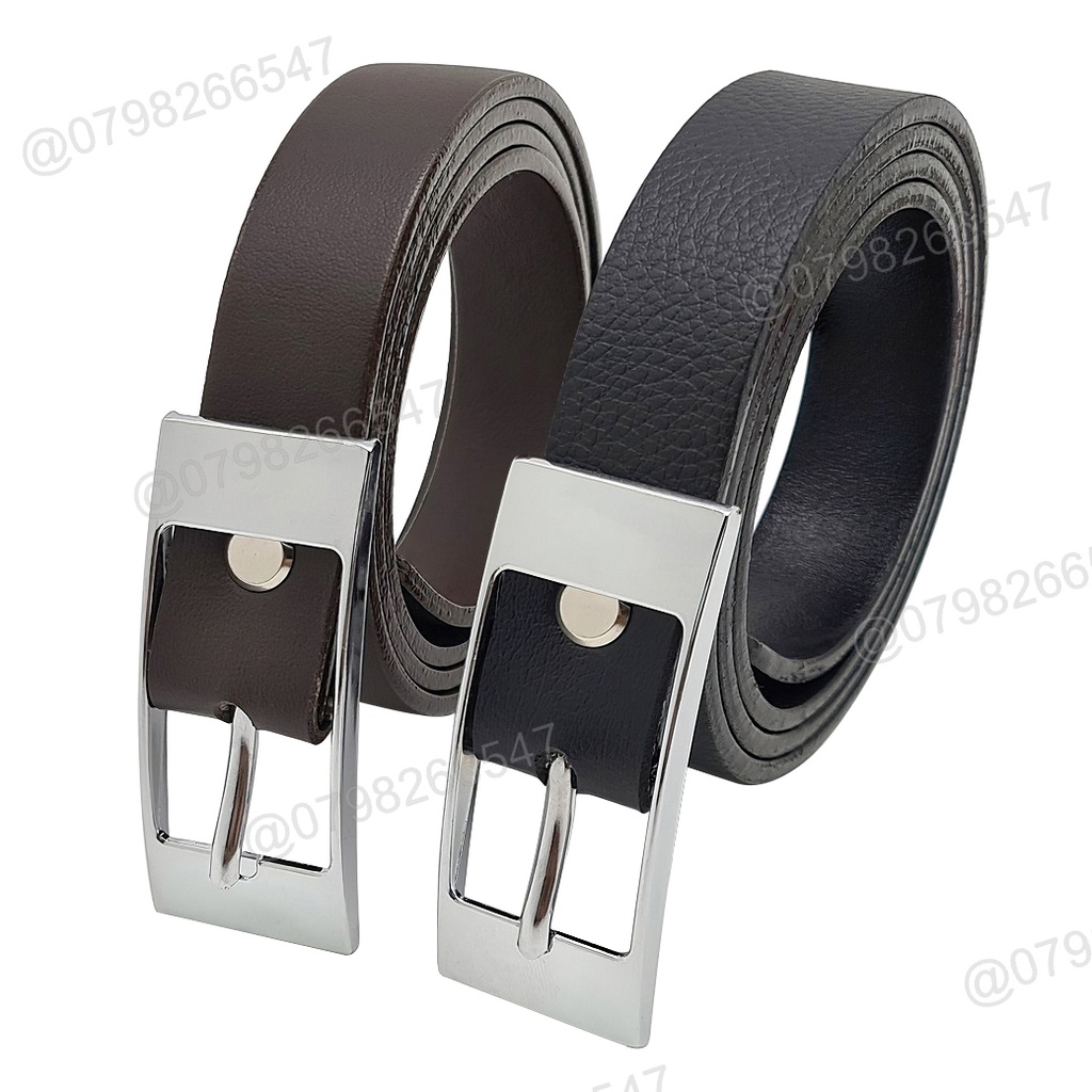 Thắt lưng học sinh DHM-261 | Khoá kim trắng thời trang bản nhỏ 2.3cm | Bảo hành 12 tháng