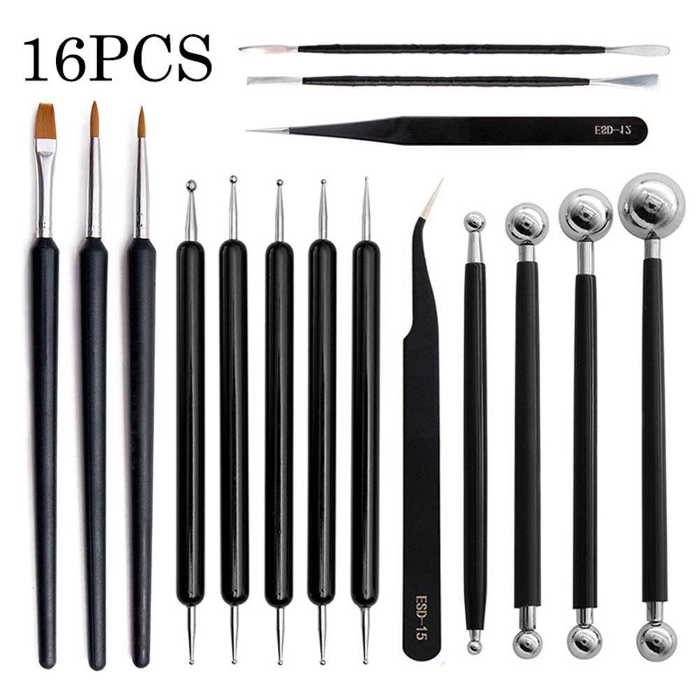 Set 16 Bút Điêu Khắc Gốm Sứ Chuyên Dụng