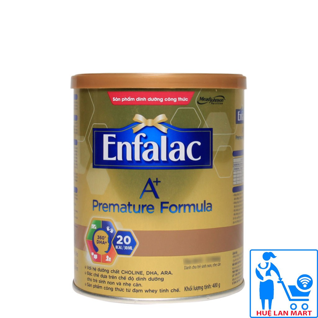 [CHÍNH HÃNG] Sữa Bột Enfalac A+ Premature Formula Hộp 400g (Dành cho trẻ sinh non, thiếu tháng, nhẹ cân)