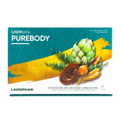 Ladodetox Purebody – Hỗ trợ thanh lọc cơ thể, giải độc gan, tăng cường sức khỏe (12 chai 50ml)