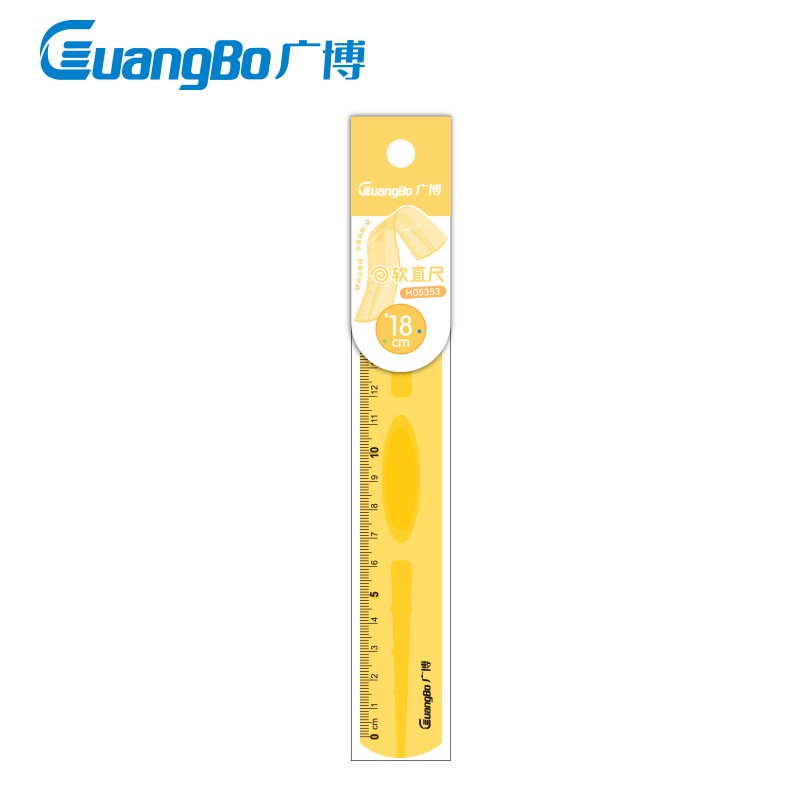 Thước kẻ dẻo 20cm GuangBo 3 màu H05353