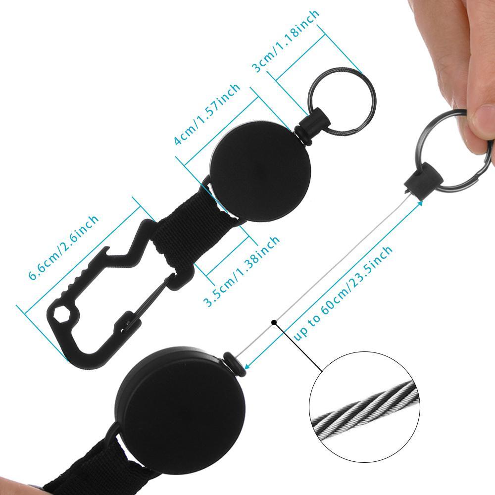 Móc Khóa Có Thể Thu Gọn Đa Năng Để Đựng Thẻ ID Tiện Dụng Giá Đỡ