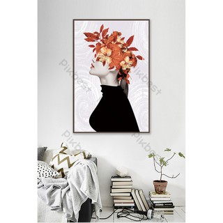 Tranh dán tường 3D Cô Gái MS732129