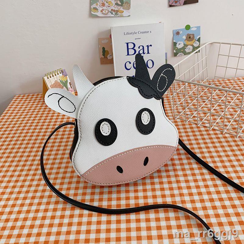 Little Cow Bag Nữ 2021 Mới hợp thời trang Quà tặng dệt dễ thương một vai Sứ giả tự làm bằng tay Túi vật liệu thủ côn