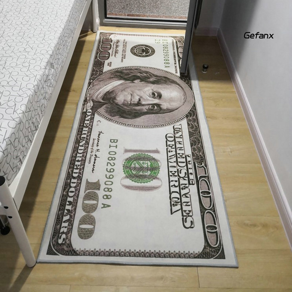 Thảm Lót Sàn In Hình Tiền Đô La Mỹ 180x60cm