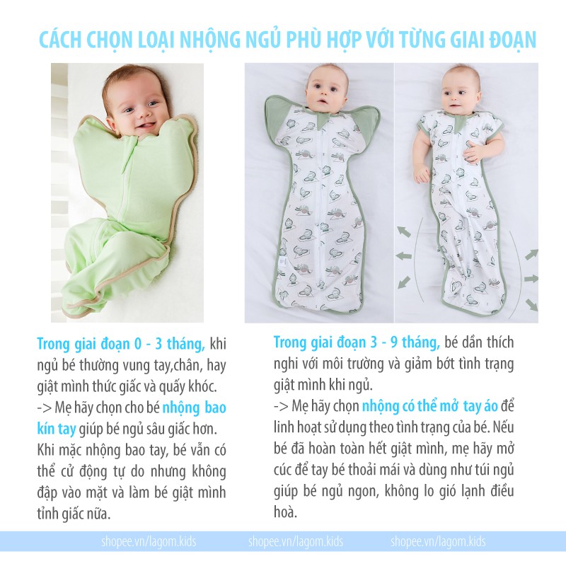 [SỢI TRE] Nhộng Chũn Mùa Hè INSULAR Cao Cấp | Quấn Chũn Cho Bé | Túi Ngủ Cho Bé Sơ Sinh Mùa Hè Siêu Mát