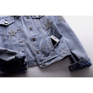 Áo khoác denim nữ ngắn đoạn