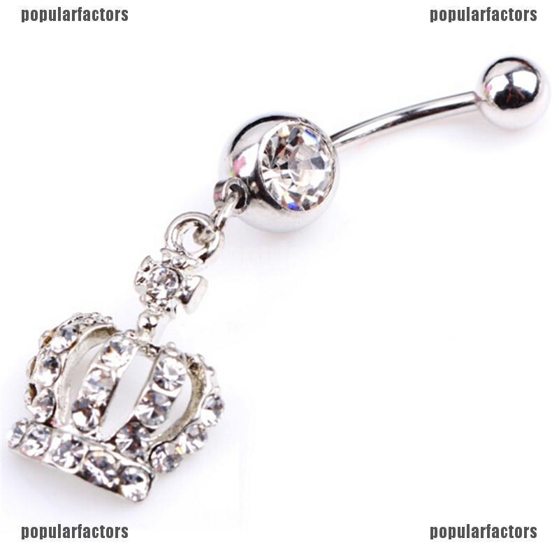 Khuyên Rốn Hình Vương Miện Thời Trang