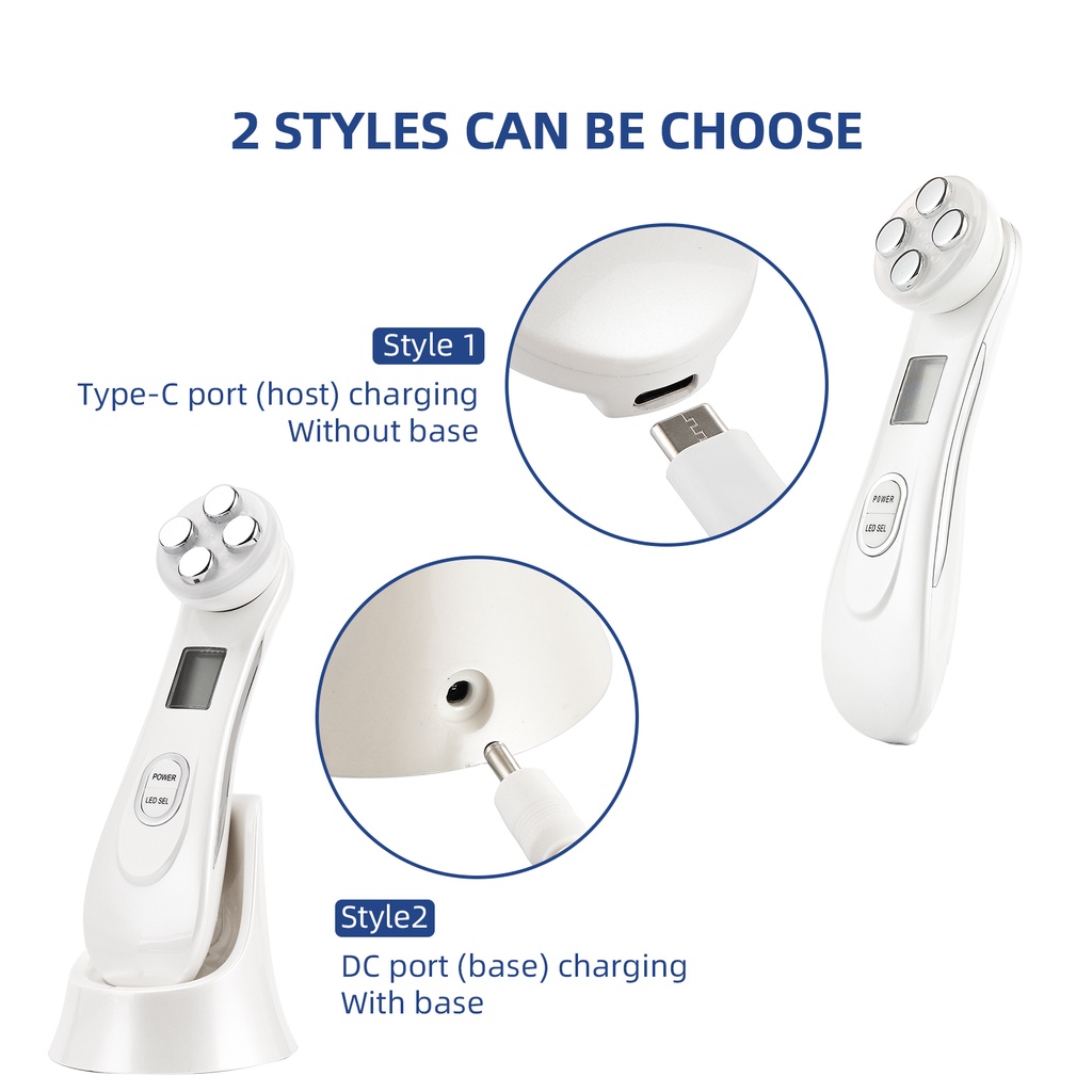 Máy điện phân FOREVERLILY 5 trong 1 RF photon loại bỏ nếp nhăn và trẻ hóa làn da