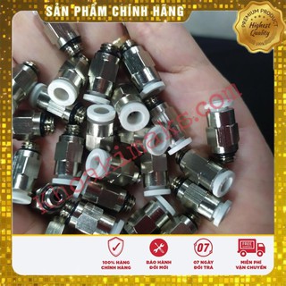 Freeship cút nối nhanh thẳng ren phi 6 ren m5 tiêu chuẩn smc kjh06-m5