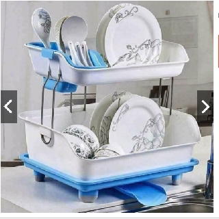 Kệ 2 tầng nhựa để bát chén