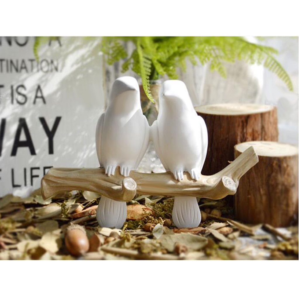 Móc gắn tường treo đồ thiết kế hình cành cây có những chú chim đậu trên xinh xắn