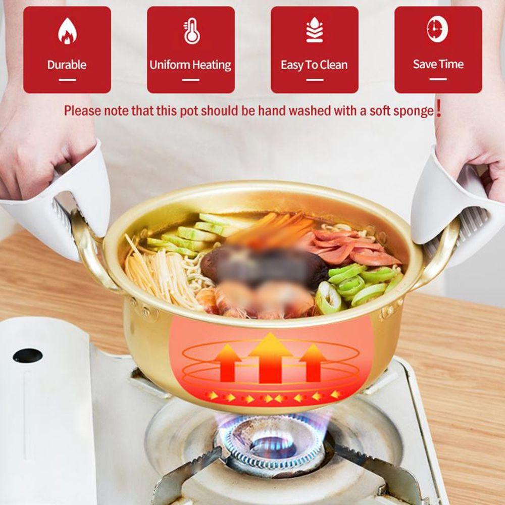 Norman Nồi Nấu Súp / Nấu Mì / Sữa / Trứng Màu Vàng Nhanh Chóng Kiểu Hàn Quốc Tiện Dụng Cho Nhà Bếp